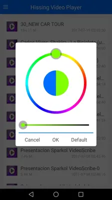 Hissing Video Player android App screenshot 2